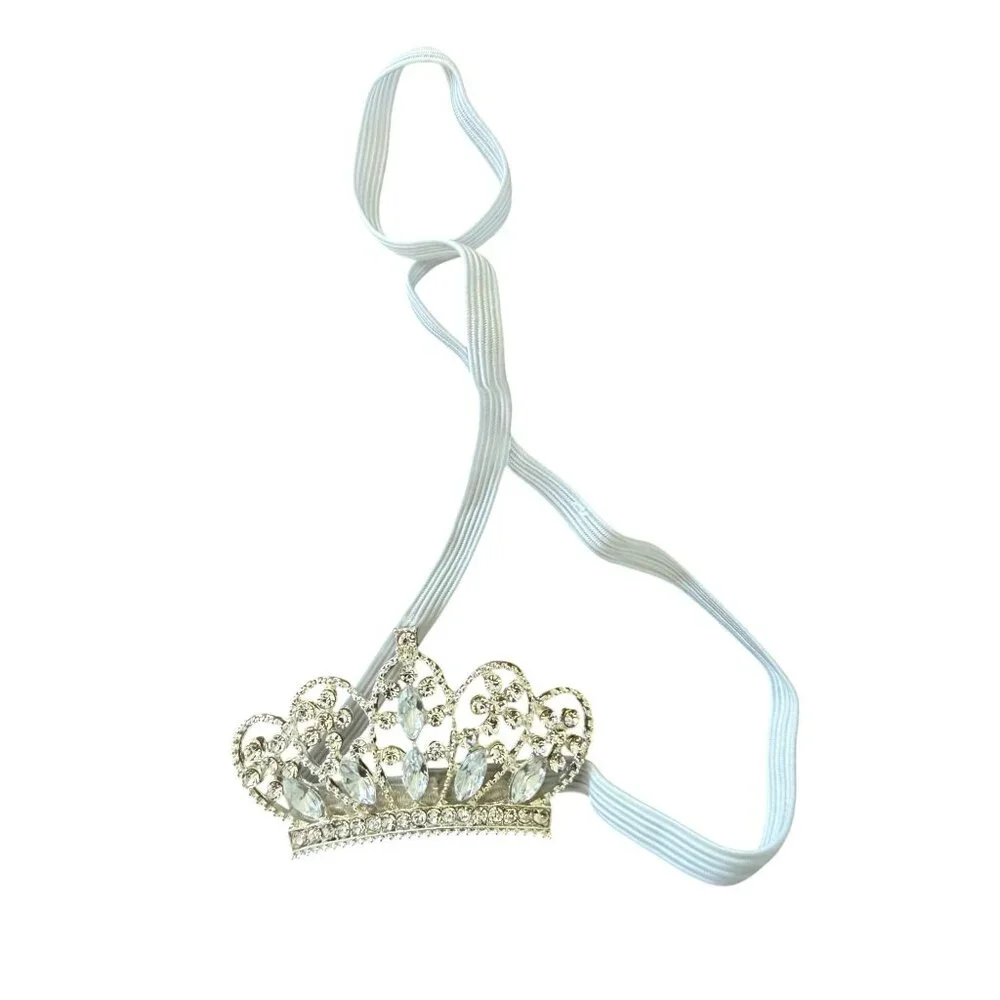 Brand new Miniature Rhinestone Tiara Headband for babies